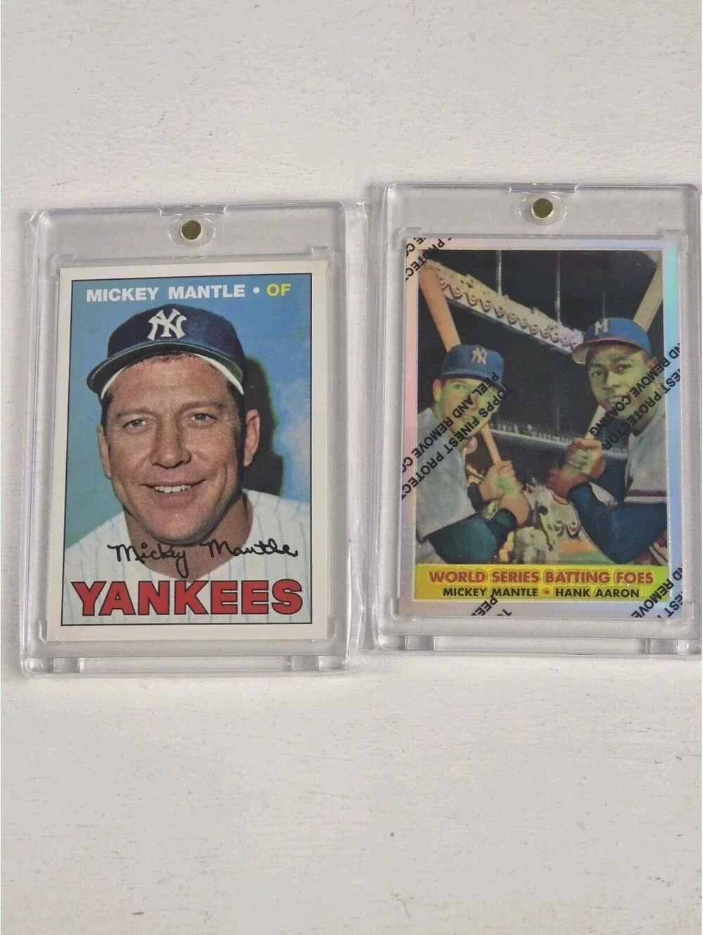 1996 Topps Redemption Sweepstakes #1967 Mickey Mantle /2500 And Chrome Refractor